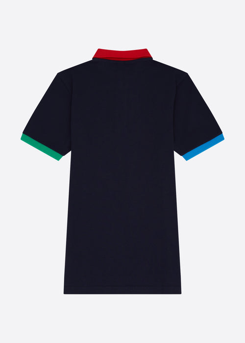 Nautica Junior Jacob Polo Shirt - Dark Navy - Back