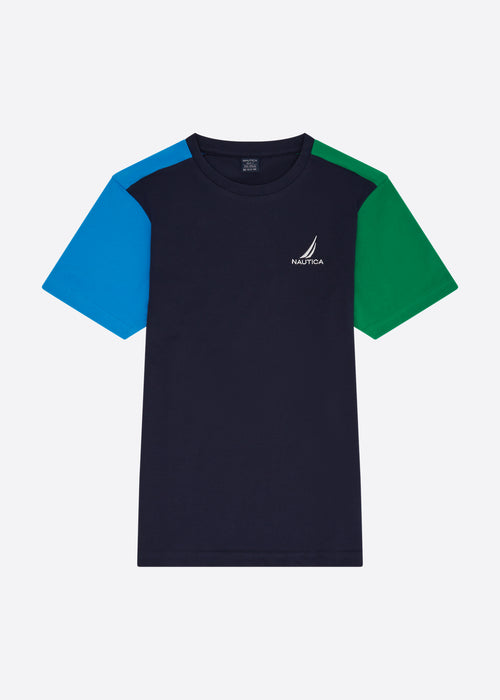 Nautica Junior Silas T-Shirt - Blue - Front