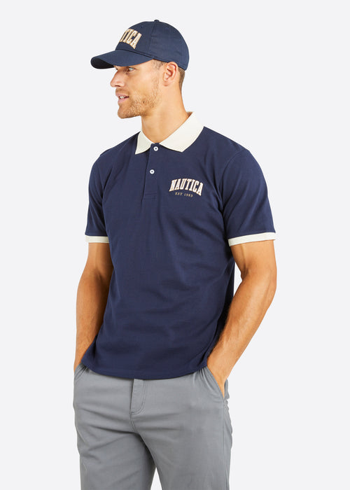 Nautica Banks Polo Shirt - Datk Navy - Front