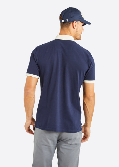 Nautica Banks Polo Shirt - Datk Navy - Back