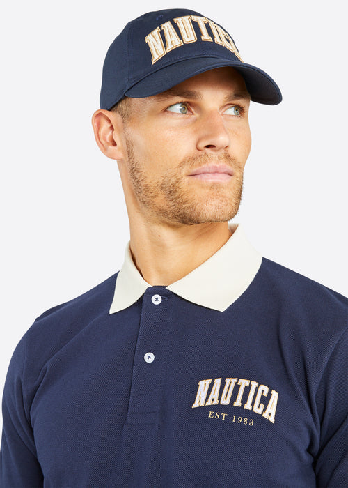 Nautica Banks Polo Shirt - Datk Navy - Detail