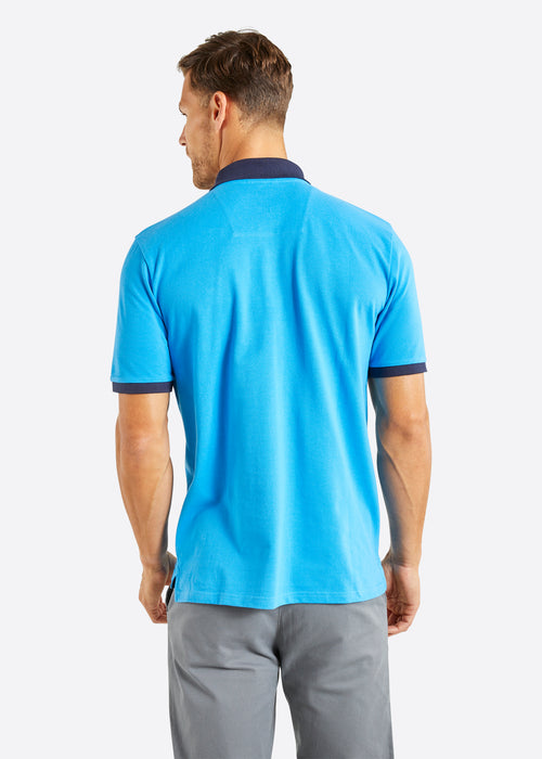 Nautica Baylor Polo Shirt - Blue - Back