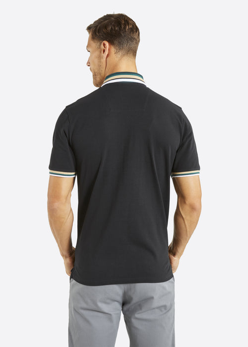 Nautica Benji Polo Shirt - Black - Back