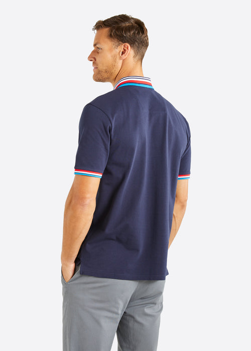 Nautica Benji Polo Shirt - Dark Navy - Back