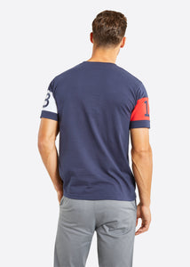 Nautica Calvin T-Shirt - Dark Navy - Back