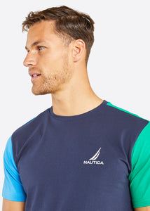 Nautica Conrad T-Shirt - Blue - Detail