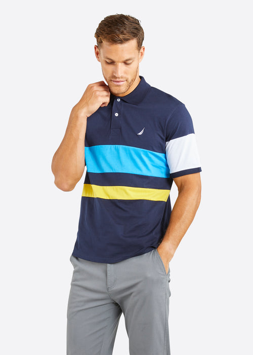 Nautica Dexter Polo Shirt - Dark Navy - Front