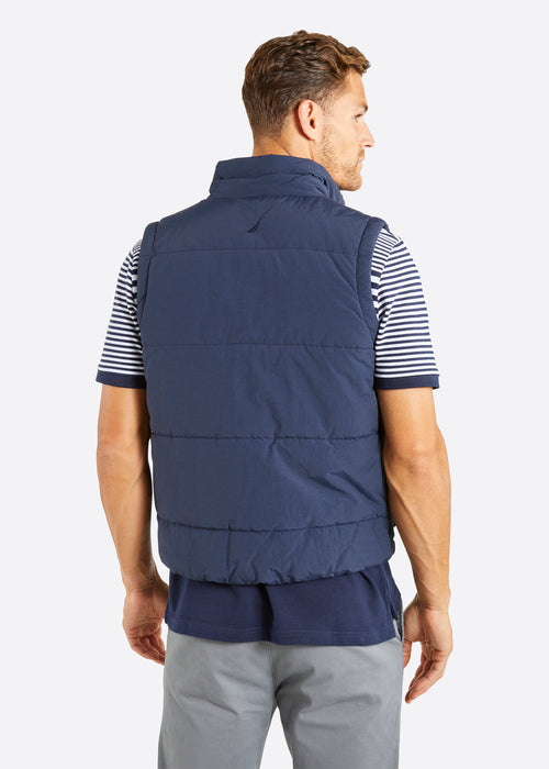 Nautica Emmett Gilet - Dark Navy - Back