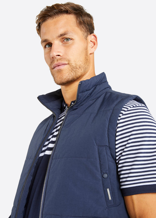 Nautica Emmett Gilet - Dark Navy - Detail