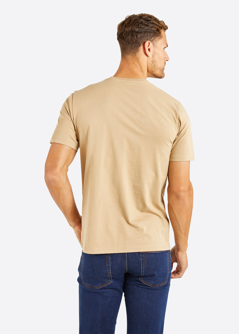 Nautica Gable T-Shirt - Wheat - Back
