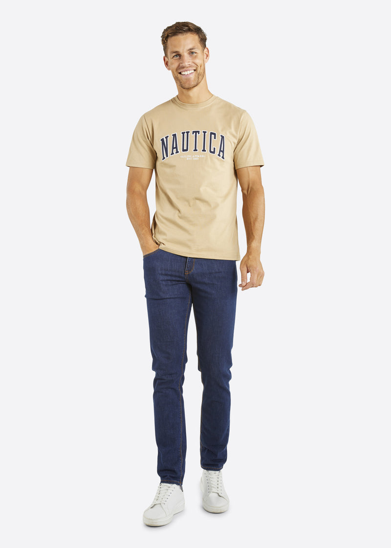 Nautica Gable T-Shirt - Wheat - Full Body