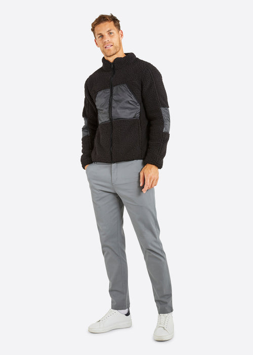 Nautica Grayson Full Zip Top - Black - Full Body