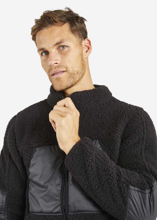 Nautica Grayson Full Zip Top - Black - Detail