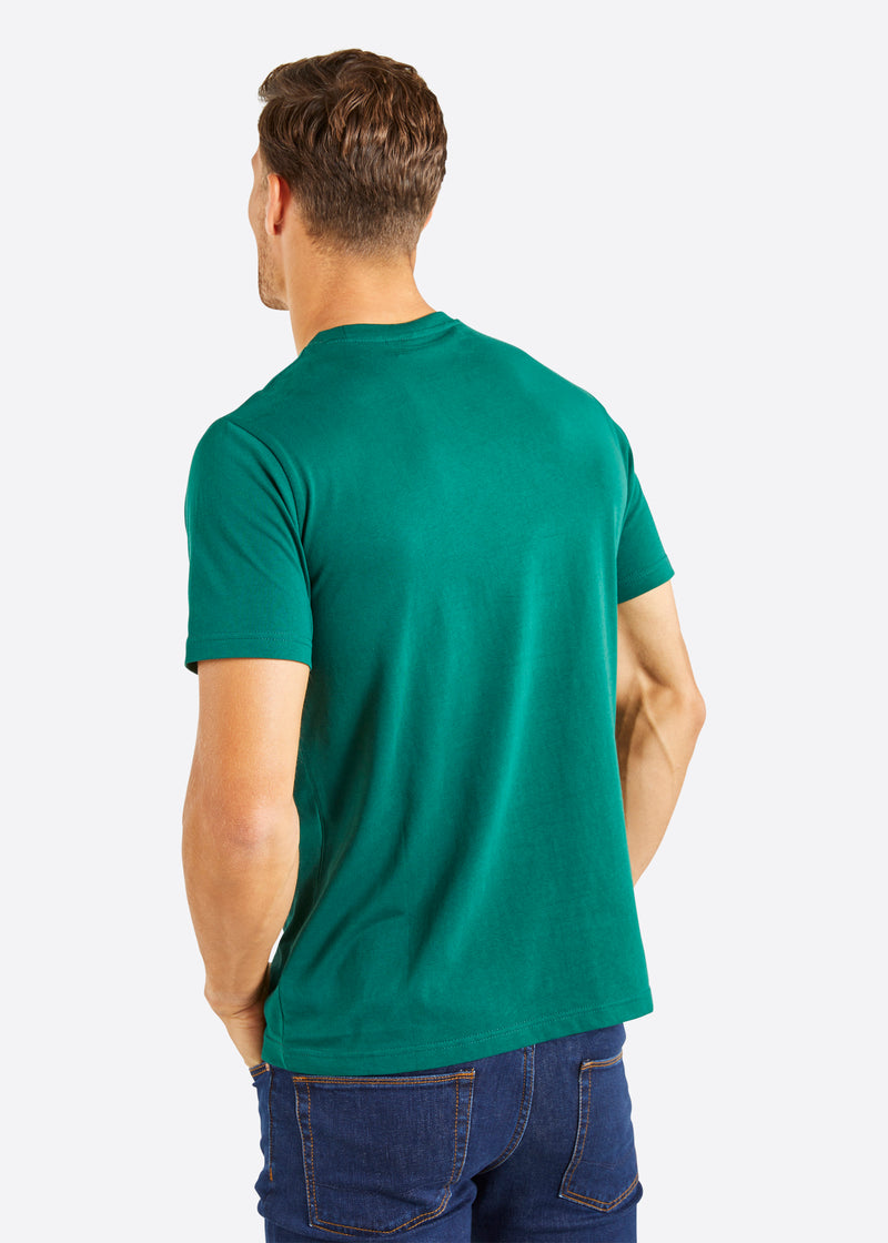 Nautica Mateo T-Shirt - Dark Green - Back