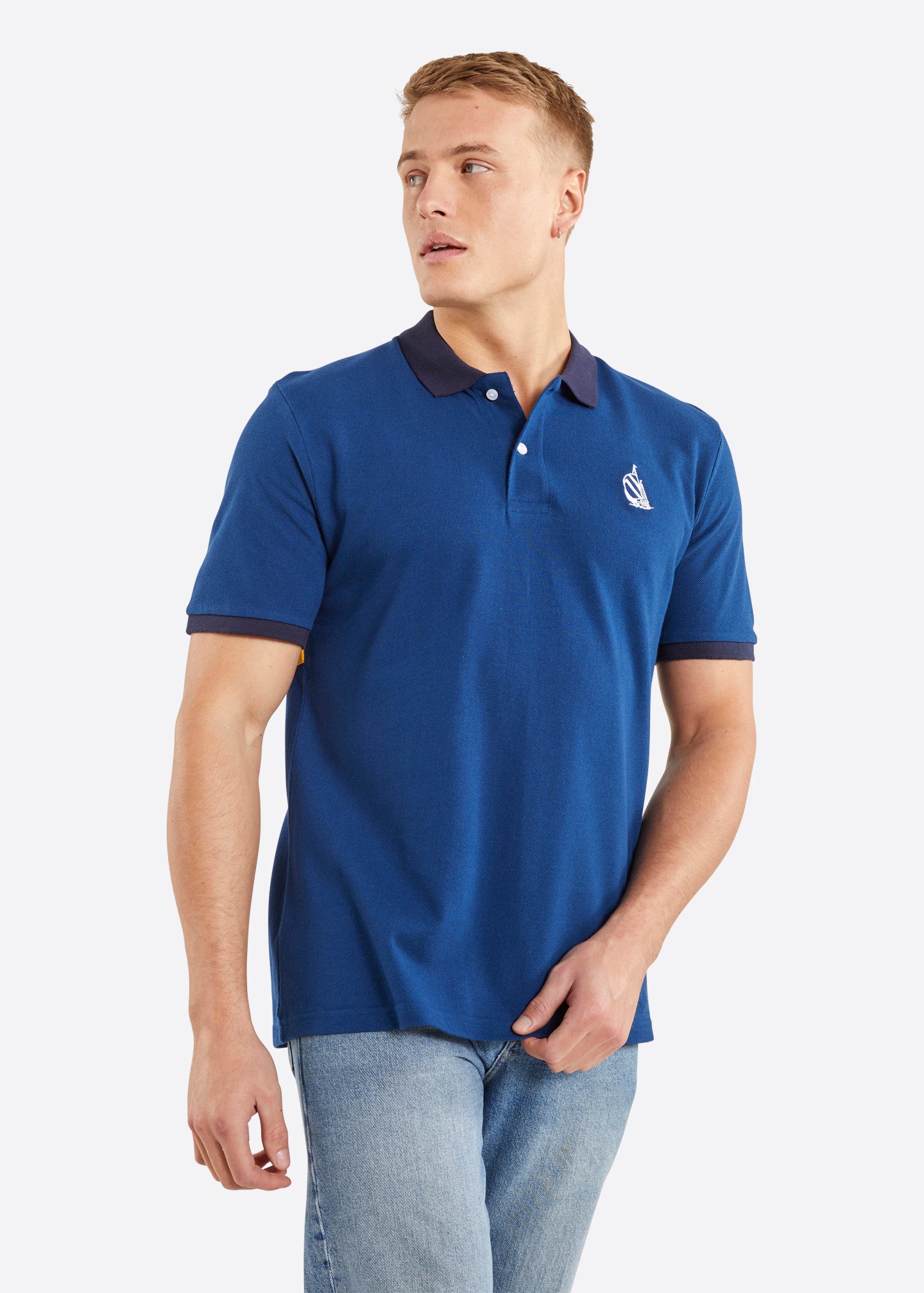 Nautica Chapman Polo Shirt - Navy - Front