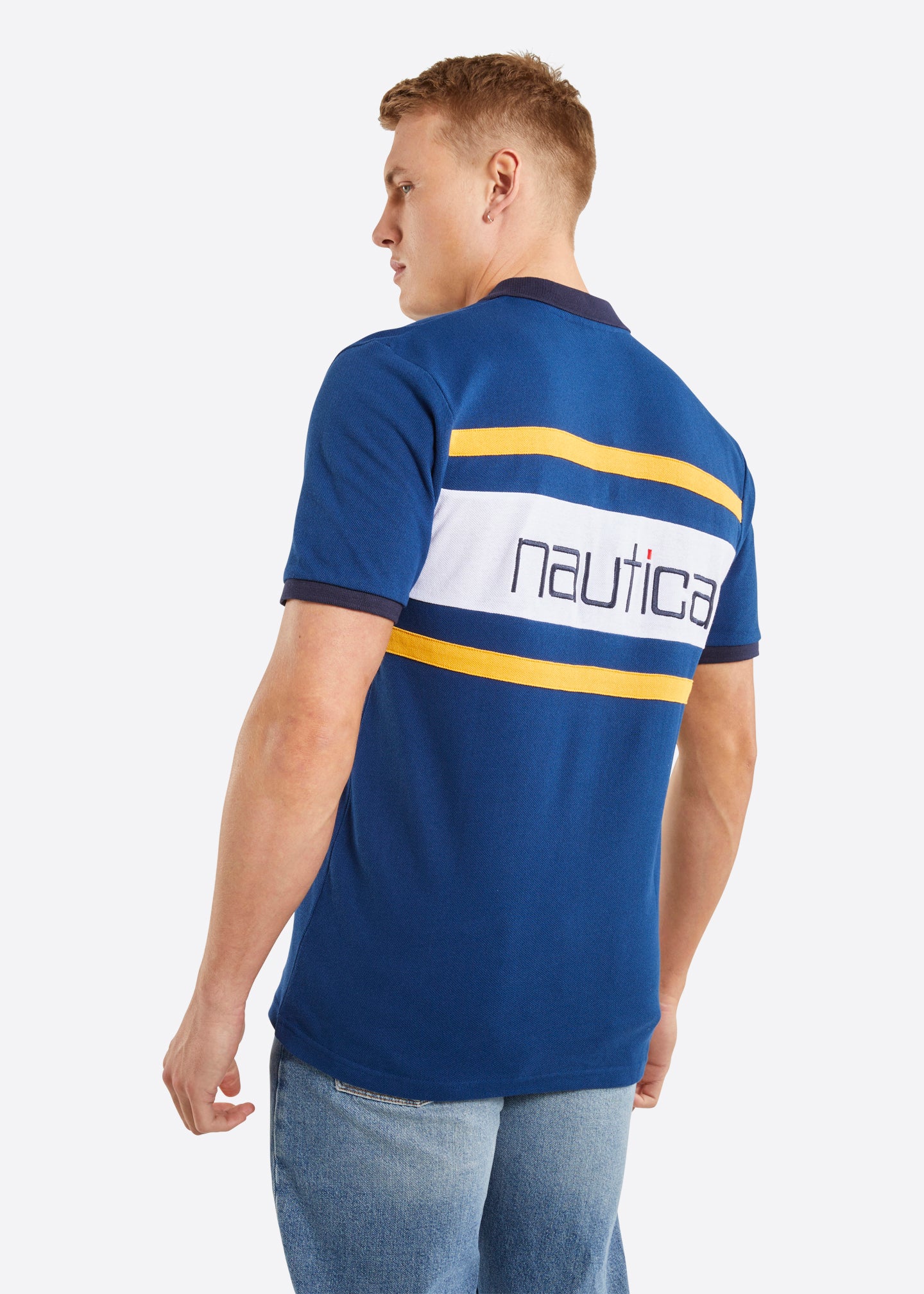 Nautica Chapman Polo Shirt - Navy - Back