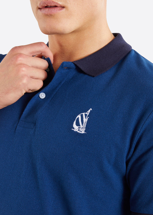 Nautica Chapman Polo Shirt - Navy - Detail
