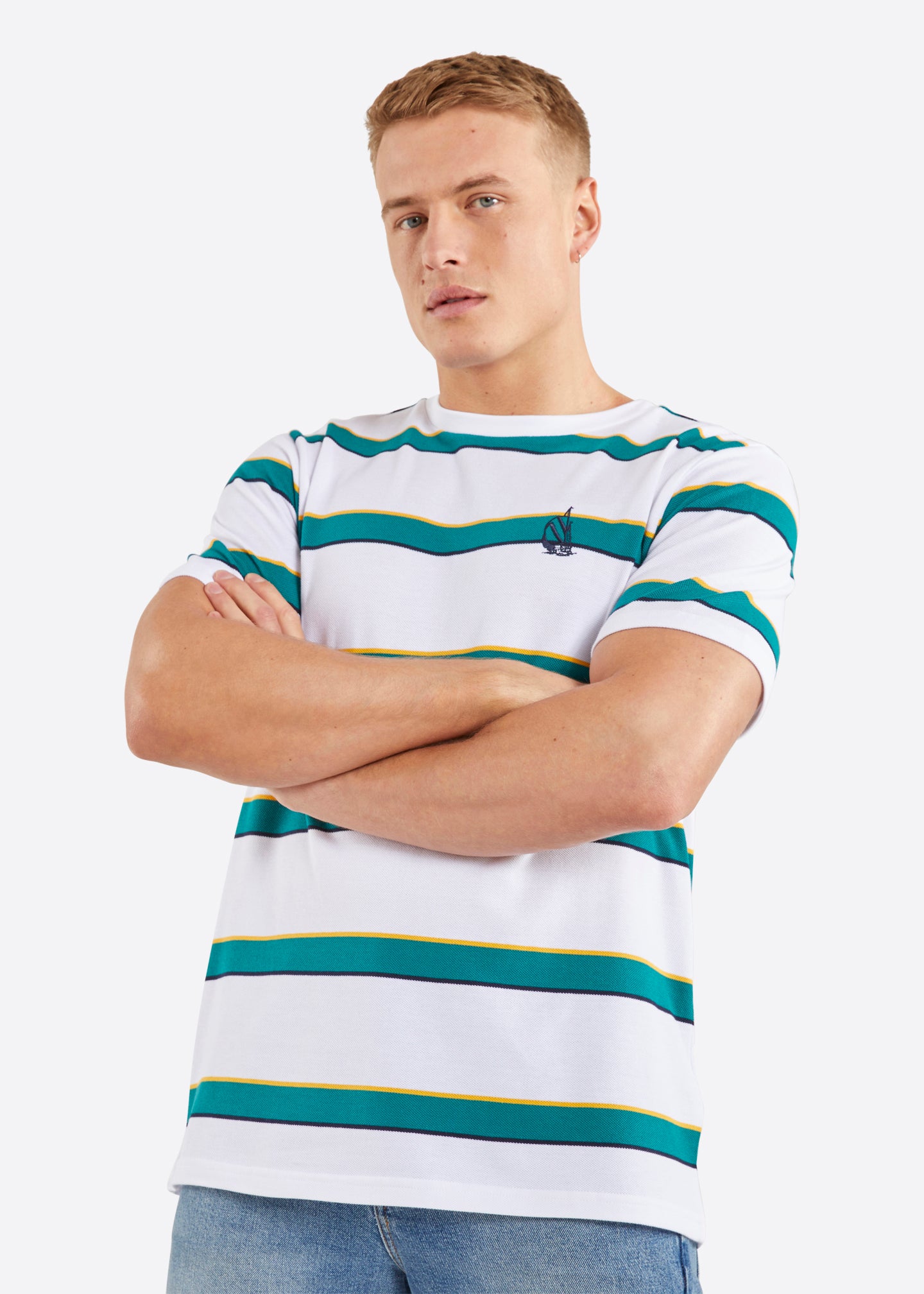 Nautica Geiger T-Shirt - White - Front