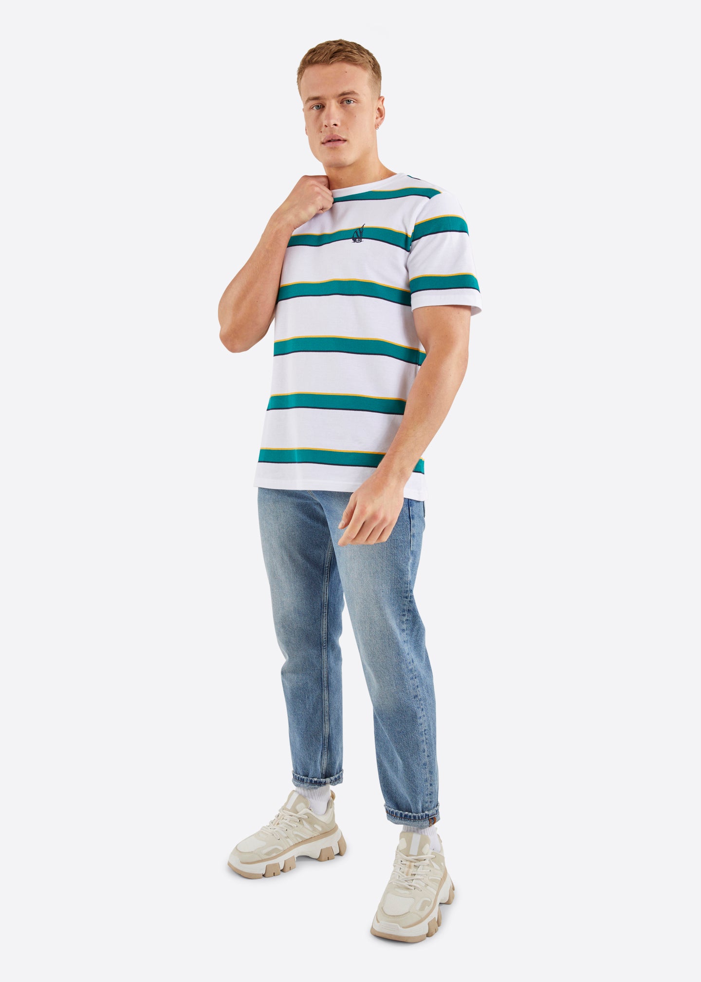 Nautica Geiger T-Shirt - White - Full Body
