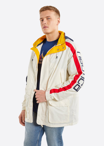 Nautica Monroe Full Zip Jacket - White - Front