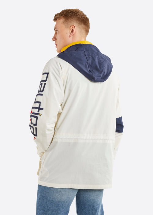 Nautica Monroe Full Zip Jacket - White - Back