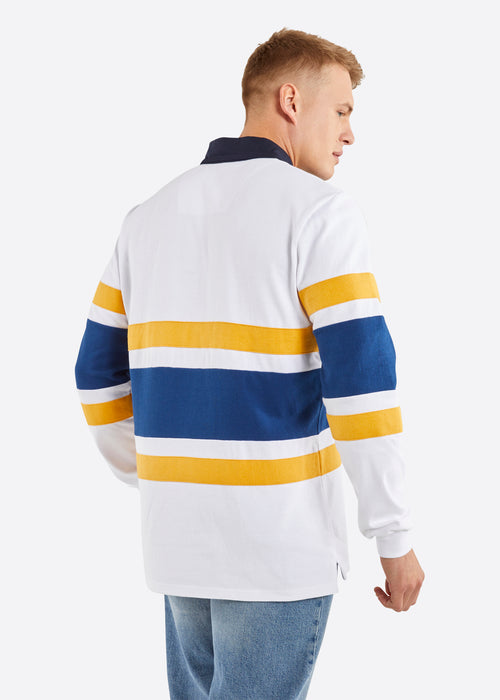 Nautica Patterson Rugby Shirt - White - Back
