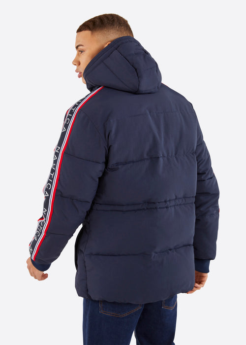 Nautica Albie Padded Jacket - Dark Navy - Back