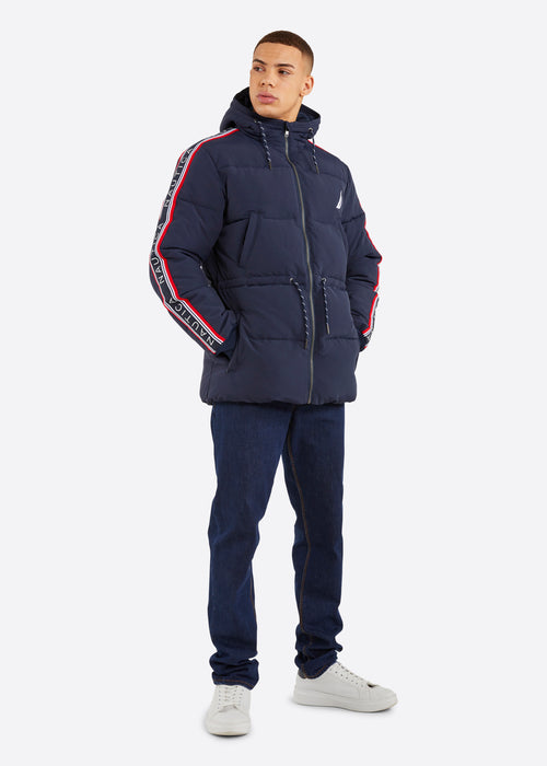 Nautica Albie Padded Jacket - Dark Navy - Full Body