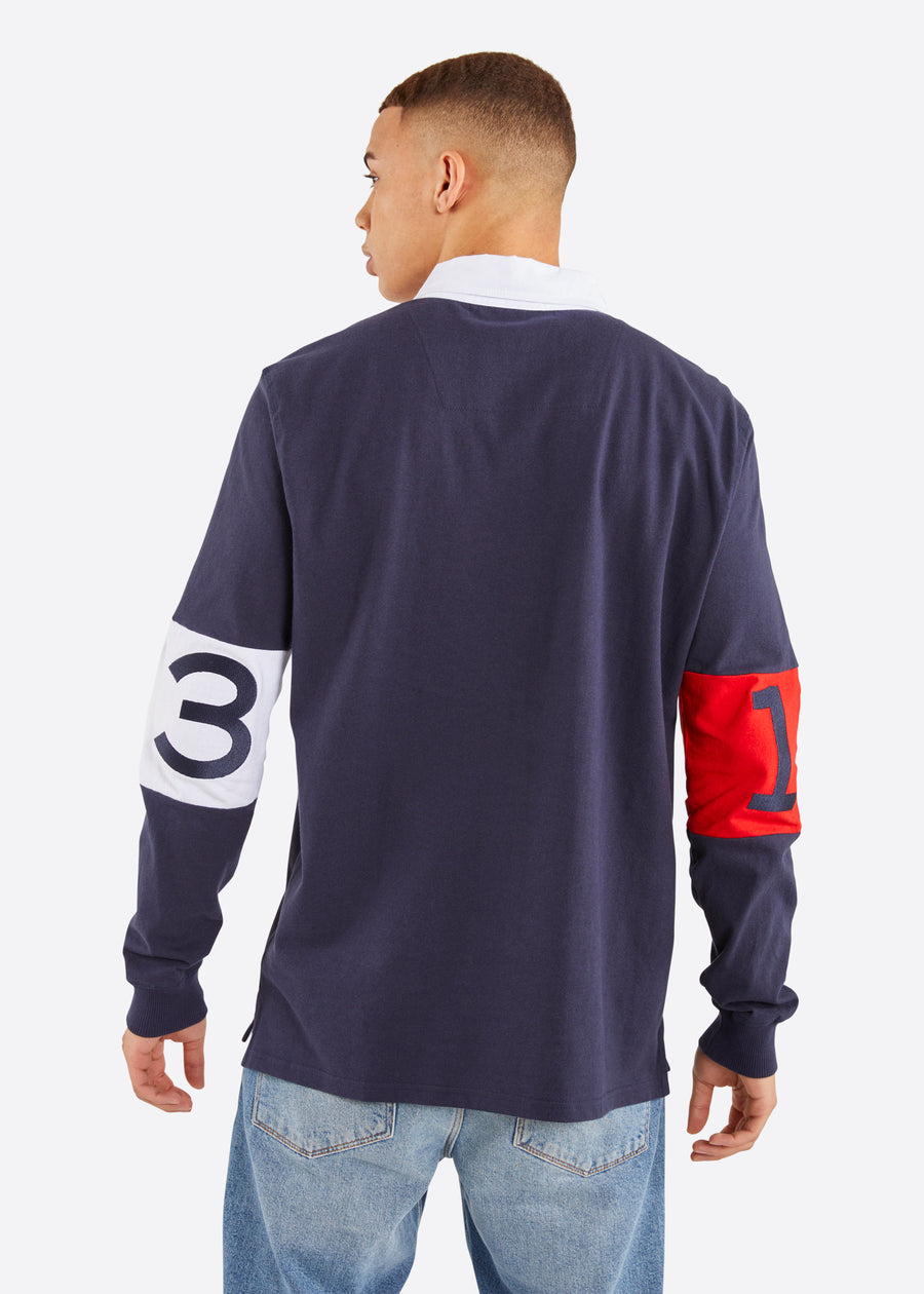 Beckett Rugby Shirt - Dark Navy