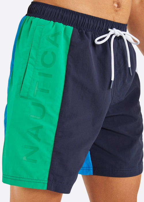 Nautica Benson Swim Short - Blue - Detail