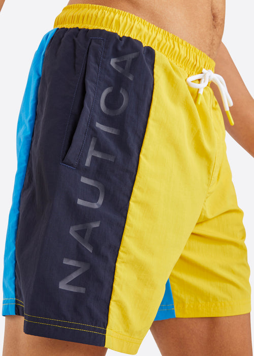 Nautica Benson Swim Short - Yellow - Detail