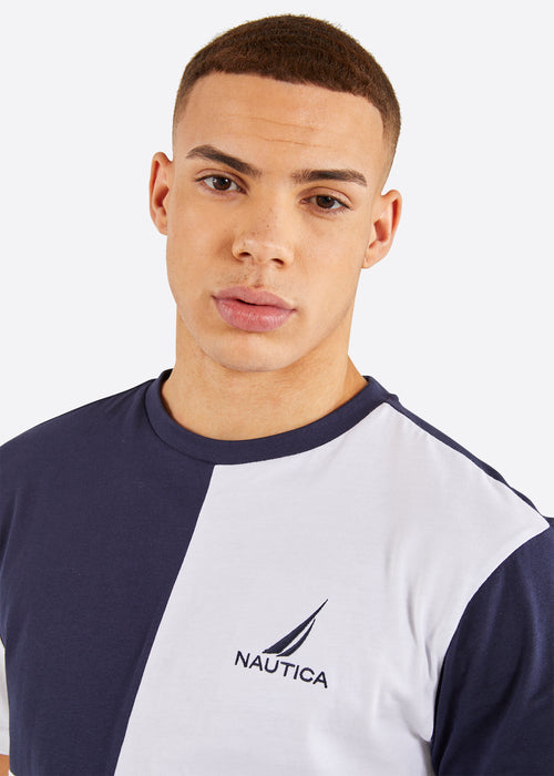 Nautica Bishop T-Shirt - Dark Navy - Detail