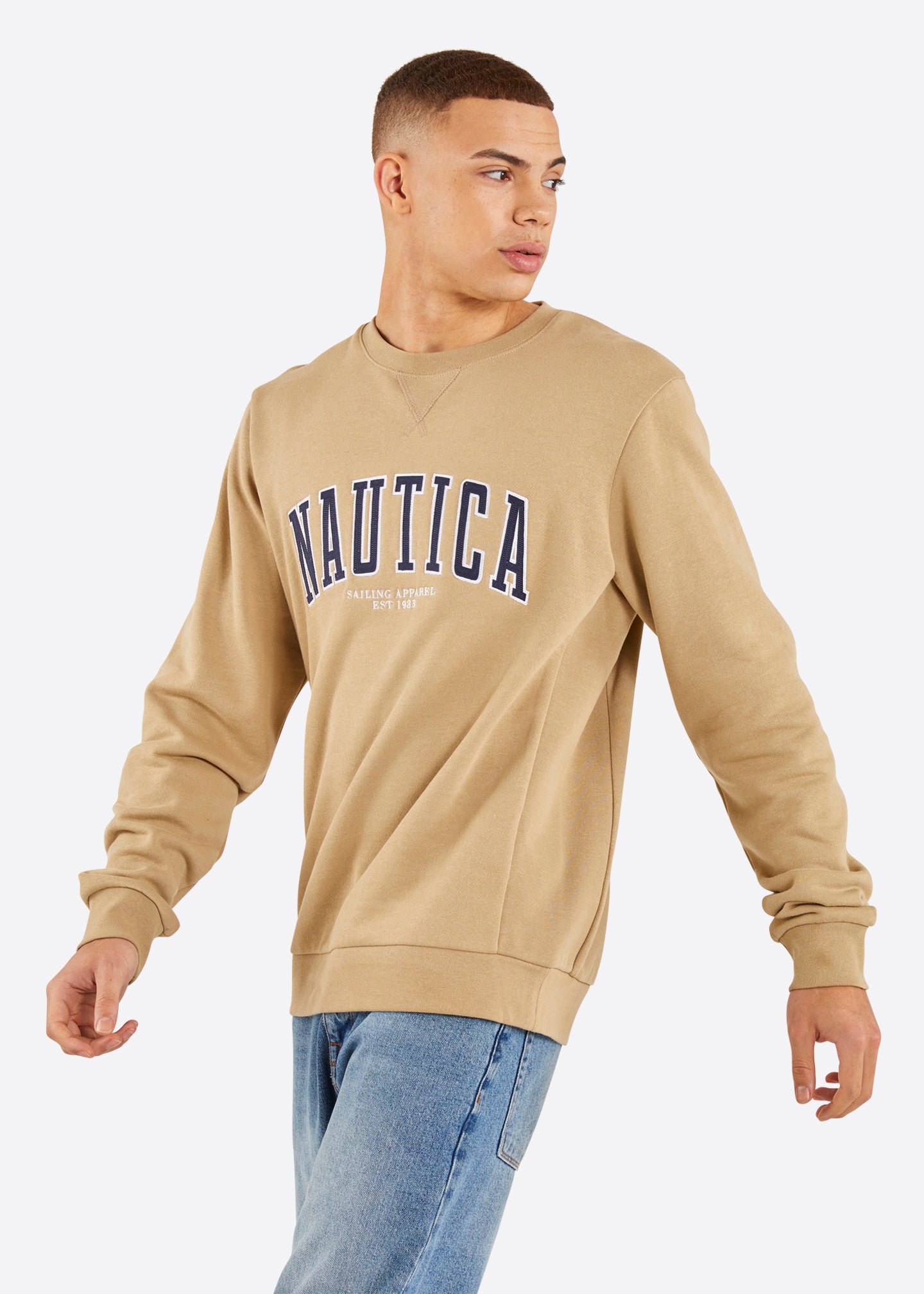 Nautica Brayden Sweatshirt - Wheat - Front