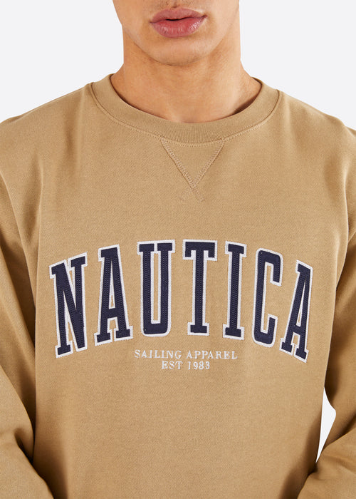 Nautica Brayden Sweatshirt - Wheat - Detail