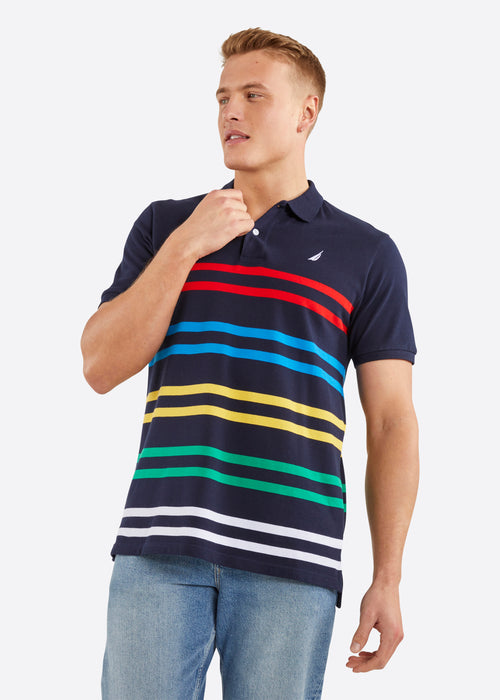 Nautica Bryant Polo Shirt - Dark Navy - Front