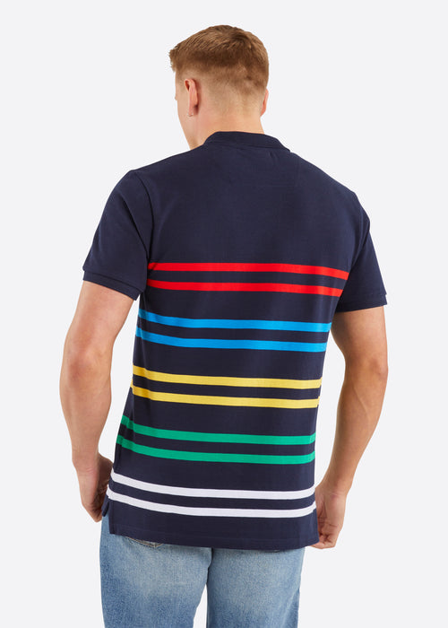 Nautica Bryant Polo Shirt - Dark Navy - Back