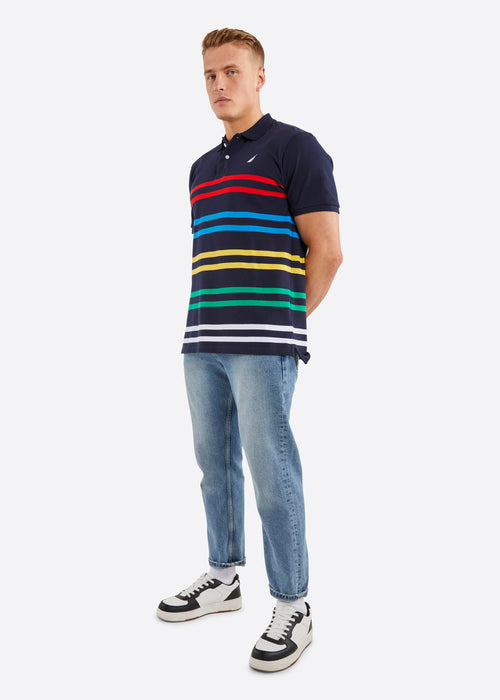 Nautica Bryant Polo Shirt - Dark Navy - Full Body