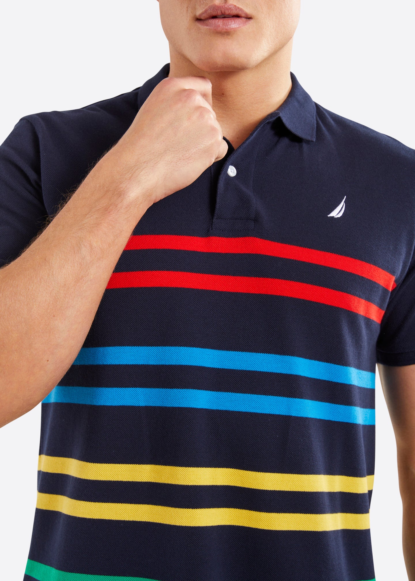 Nautica Bryant Polo Shirt - Dark Navy - Detail