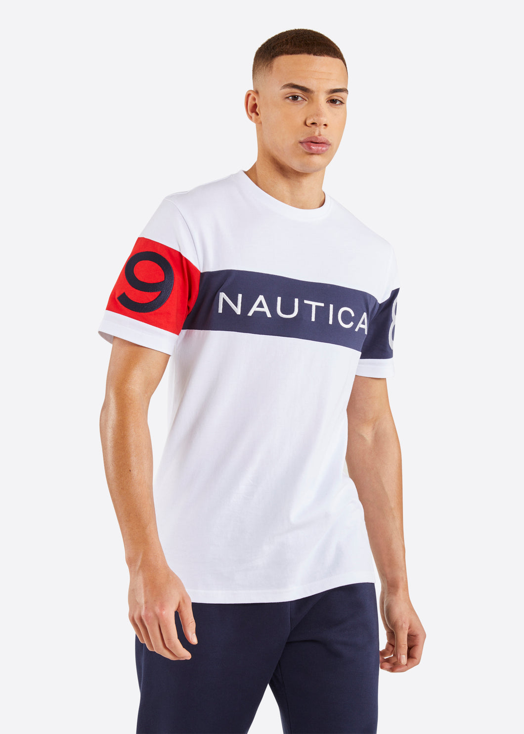 Nautica Calvin T-Shirt - White - Front