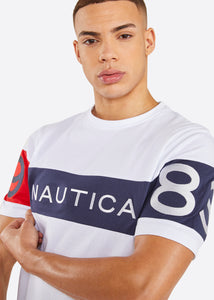 Nautica Calvin T-Shirt - White - Detail