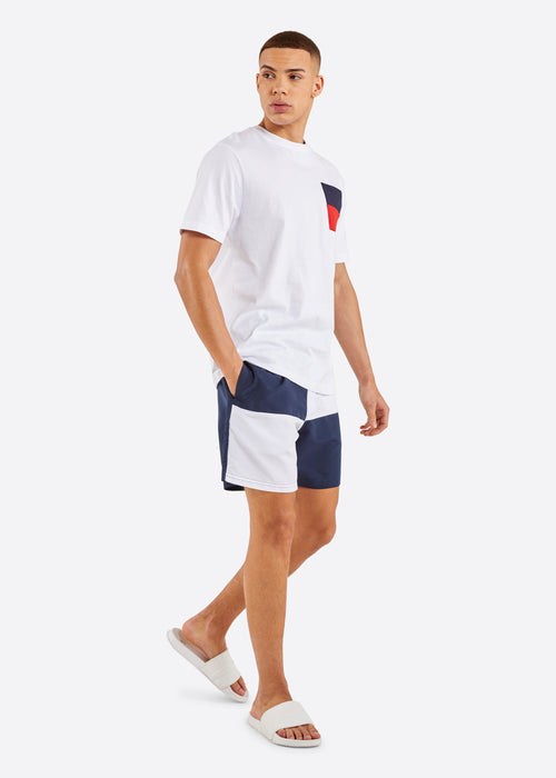 Nautica Chess 6" Swim Short - Dark Navy - Full Body