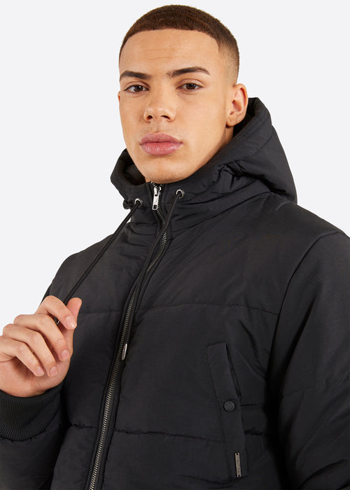 Colne Padded Jacket - Black - Detail