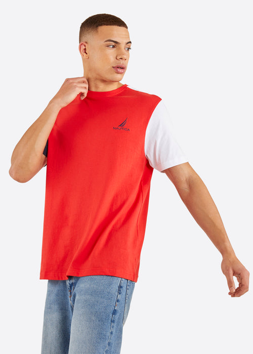 Nautica Conrad T-Shirt - Red - Front