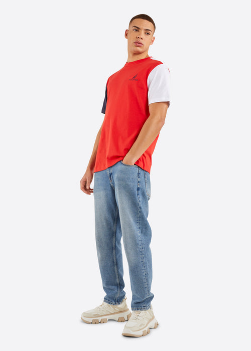 Nautica Conrad T-Shirt - Red - Full Body
