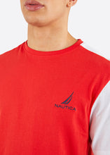 Load image into Gallery viewer, Nautica Conrad T-Shirt - Red - Detail