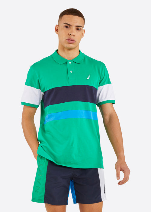 Nautica Dexter Polo Shirt - Green - Front