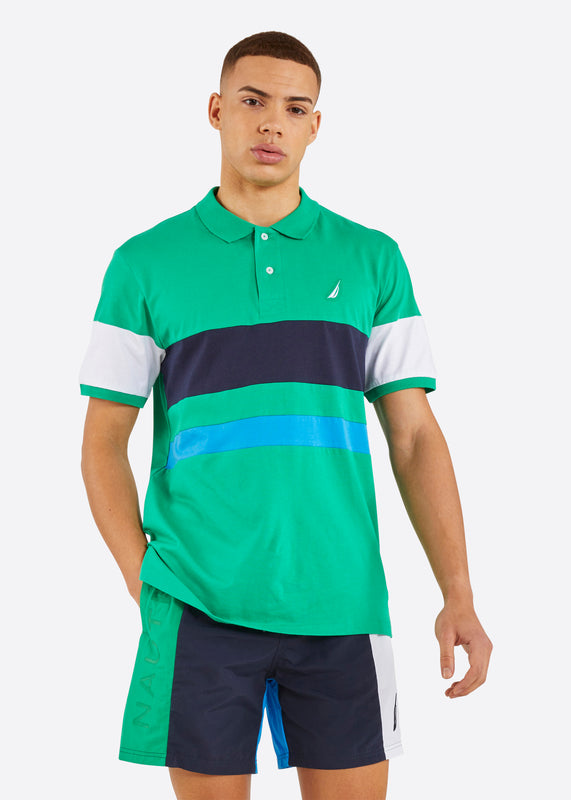 Nautica Dexter Polo Shirt - Green - Front