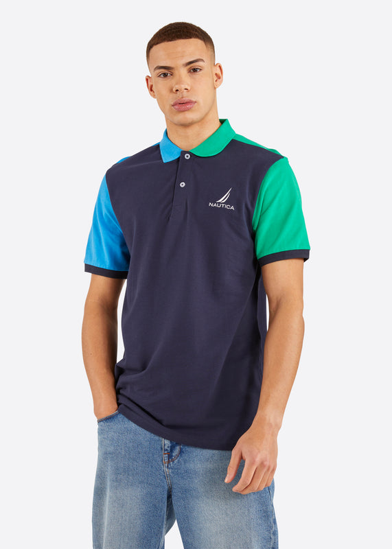 Nautica Duke Polo Shirt - Blue - Front