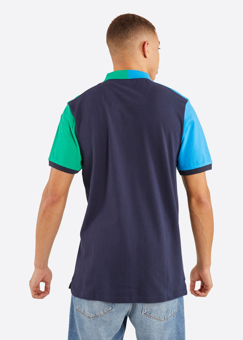 Nautica Duke Polo Shirt - Blue - Back