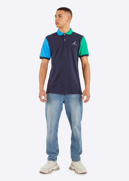 Nautica Duke Polo Shirt - Blue - Full Body